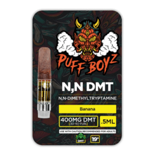 Banana N,N DMT Puff Boyz 0.5mL(400mg) : 30-40 Pulls Cartridge
